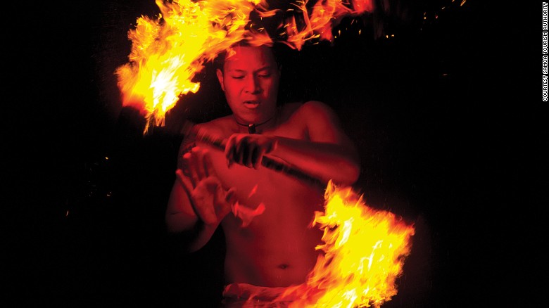 Siva afi is a fire knife dance thaat originated in Samoa.